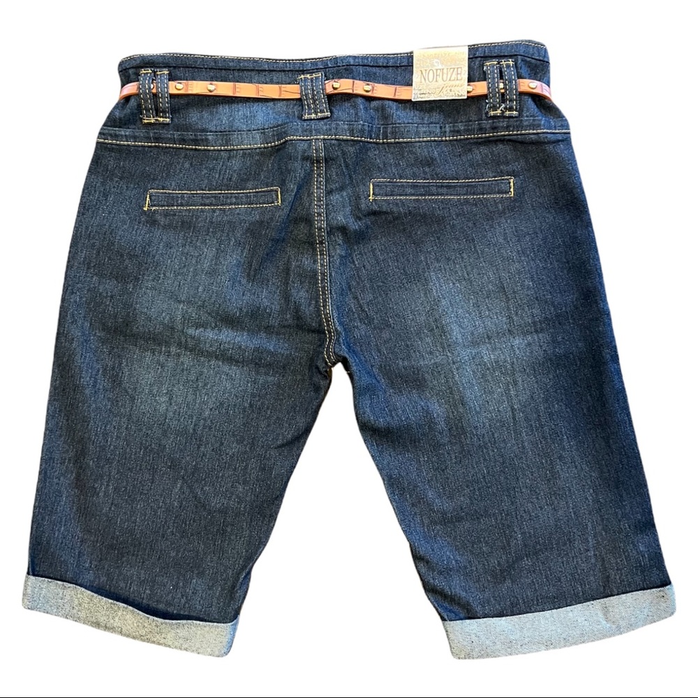 No Fuse Jeans Womens Bermuda Shorts BRAND NEW WITH TAGS! - Picture 2 of 3
